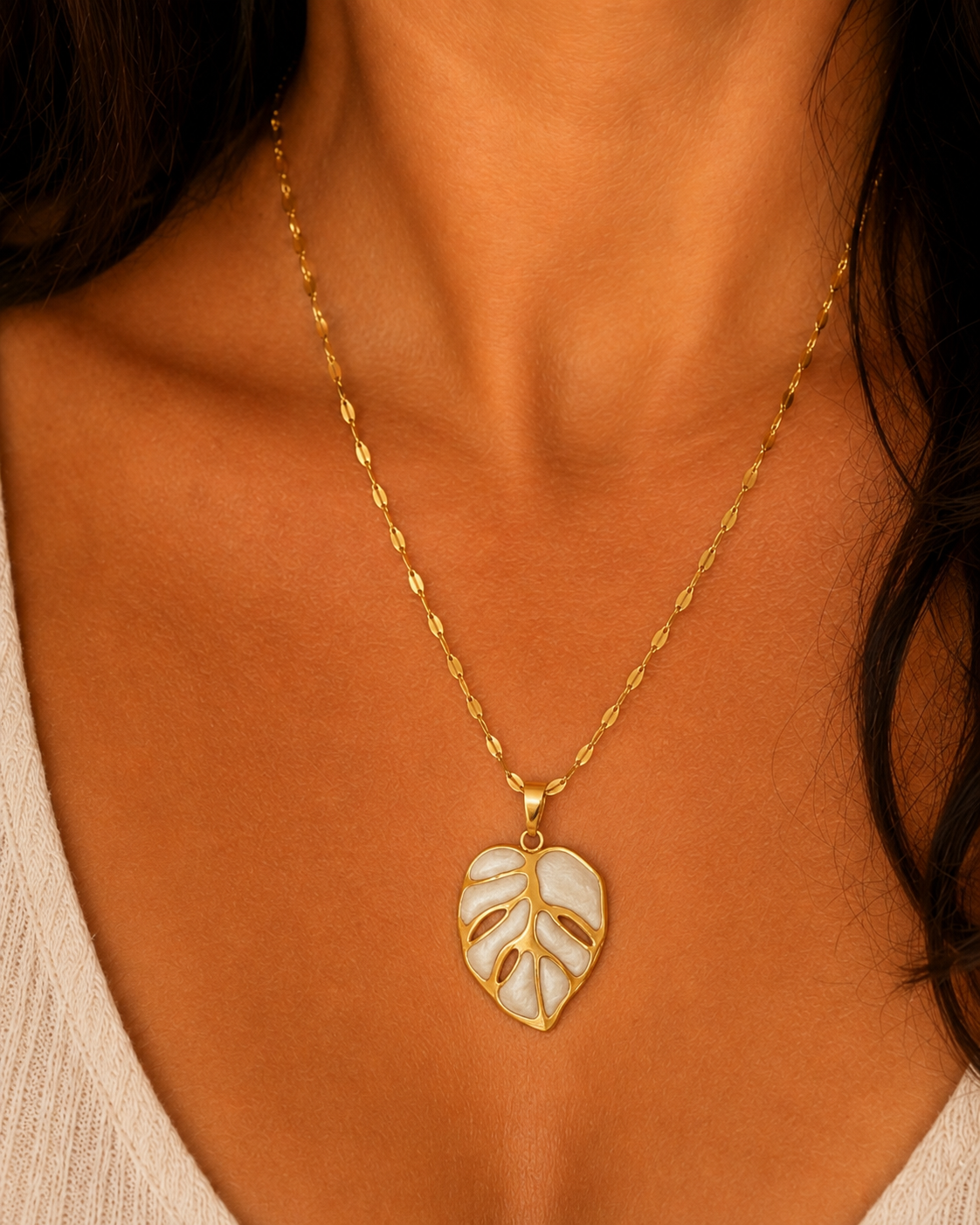 Collier Feuilles du Lagon