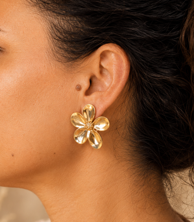 Boucles d'oreilles Fleurs de Corail