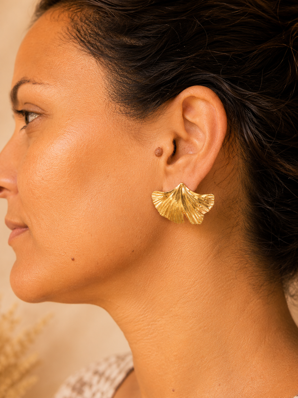 Boucles d'oreilles Éventails Tropicaux
